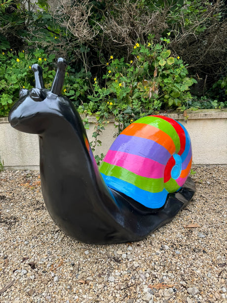 Statue Escargot Prestige Sculpture - 100cm - Berlingot Noir
