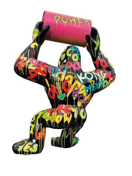 Statue Gorille Baril Prestige Sculpture - 260cm - Tag