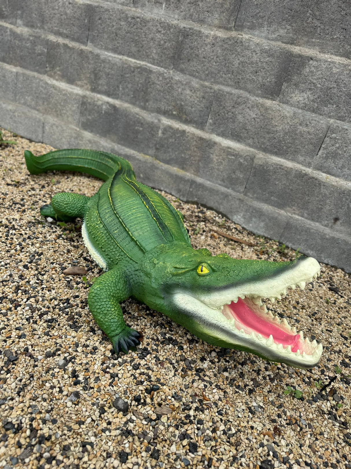 Statue Crocodile Prestige Sculpture - 120cm - Naturel