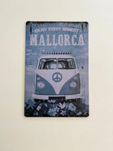 PLAQUE MÉTAL MALLORCA 30X20 CM - PLAQUE DECORATIVE