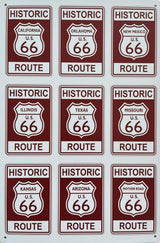PLAQUE MÉTAL HISTORIC 66 30X20 CM - PLAQUE DECORATIVE