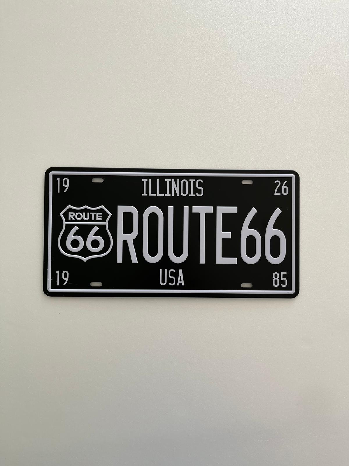 PLAQUE MÉTAL ILLINOIS 15x30 CM - PLAQUE DECORATIVE