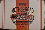 PLAQUE MÉTAL MOTHER ROAD 30X20 CM - PLAQUE DECORATIVE